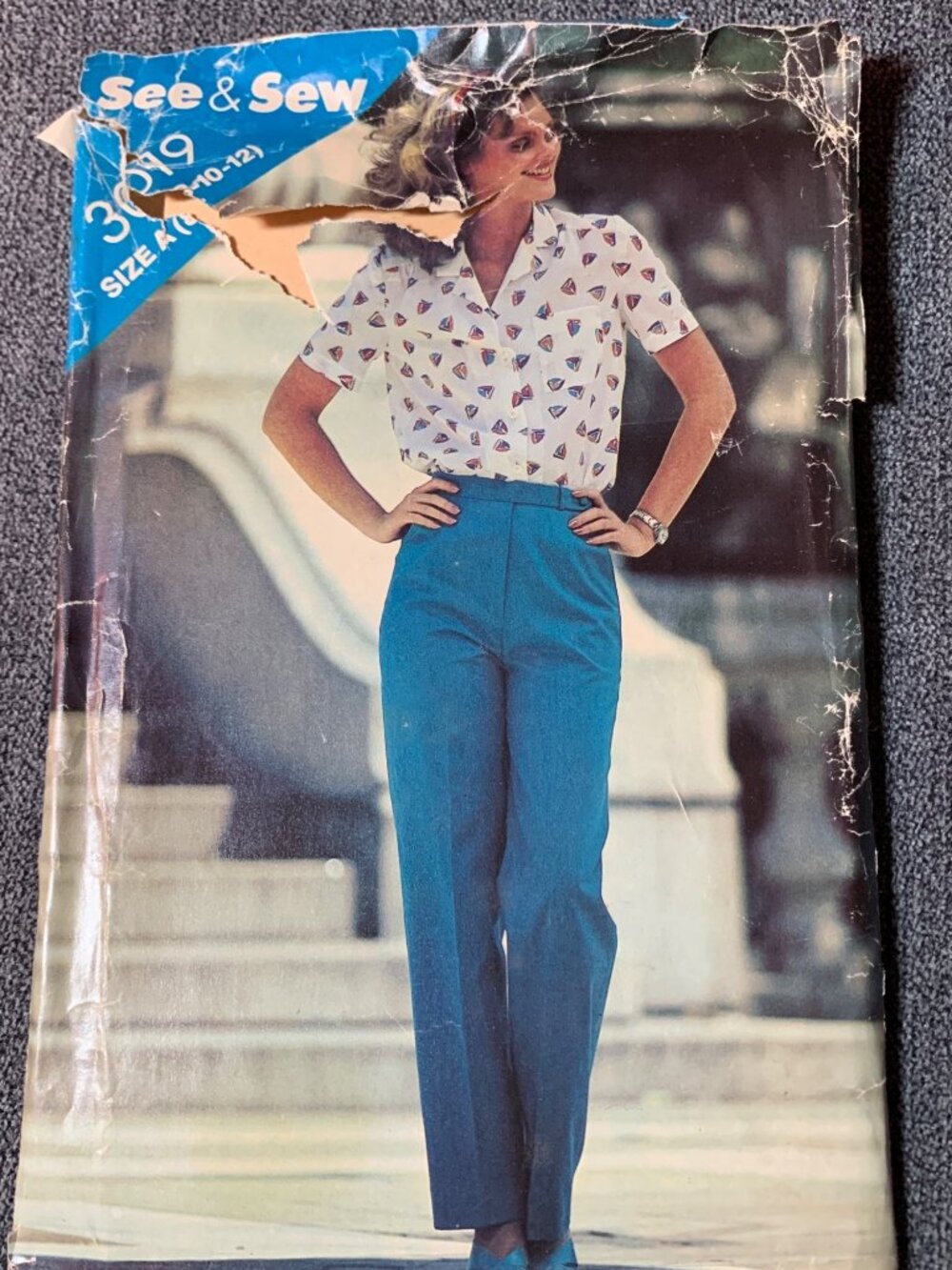 See & Sew Butterick 3019 Shirt Pant Sewing Pattern Size 8 10 12 Uncut
